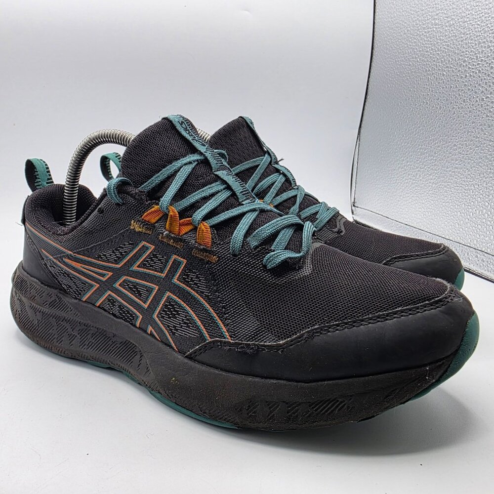 Asics Gel Sonoma 8 GTX Mens Size 8 Black Blue GoreTex Trail Hiking Shoes Casual